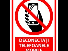 Semn deconectati telefoanele mobile